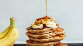 Pancakes With Banana Wallpaper Download Free