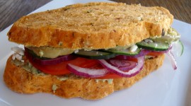 Veggie Sandwich Wallpaper Download Free