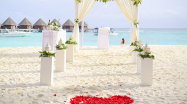 Wedding Ceremony In Maldives Wallpaper Background