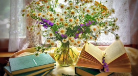 Book Flowers Picture Download