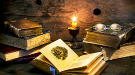 Books Candle Aircraft Picture