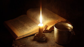 Books Candle Wallpaper