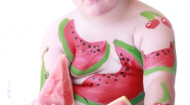 Children Watermelon Wallpaper For IPhone