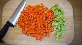 Chopped Carrots Wallpaper Background