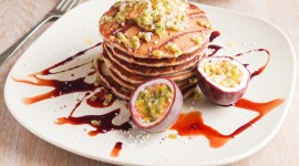 Pancakes With Fruits Wallpaper For IPhone Download