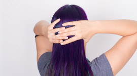 Purple Hair Wallpaper HD
