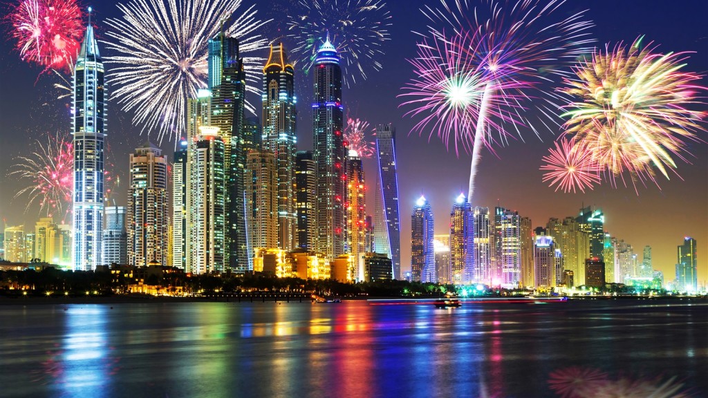 The Fireworks Of Skyscrapers wallpapers HD