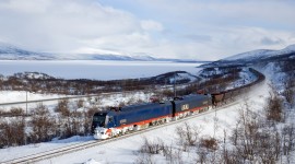 4K Winter Train Picture Download