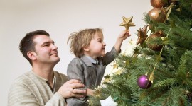 Children Decorate The Christmas Tree Full HD#1