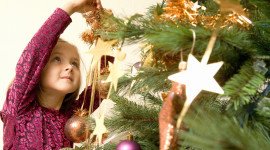 Children Decorate The Christmas Tree Photo#1