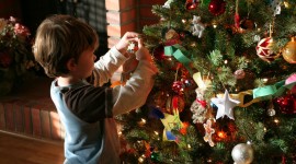 Children Decorate The Christmas Tree Photo#3