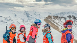 Children Skiing Wallpaper For Mobile