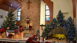 Christmas Church Decor Photo