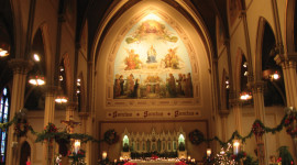 Christmas Church Decor Wallpaper For PC