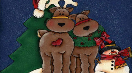 Christmas Reindeer Desktop Wallpaper