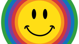 Colorful Smileys Desktop Wallpaper