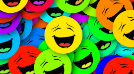 Colorful Smileys Wallpaper HQ