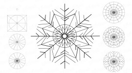 Draw Snowflakes Wallpaper Full HD
