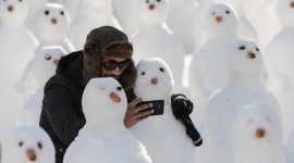 Funny Snowman Photo Download