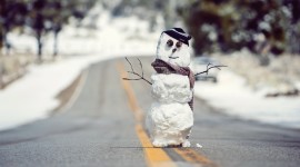Funny Snowman Wallpaper 1080p