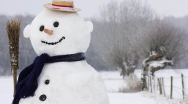 Funny Snowman Wallpaper For PC