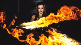 Girl On Fire Photo Download