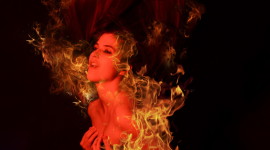 Girl On Fire Photo Free