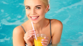 Pool Girl Cocktail Wallpaper For Mobile