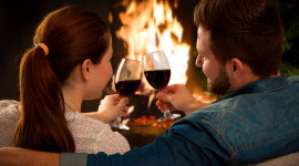 Romantic Fireplace Photo