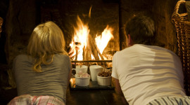 Romantic Fireplace Photo Free