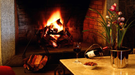 Romantic Fireplace Picture Download