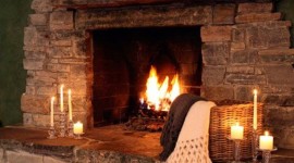 Romantic Fireplace Wallpaper For Mobile#1