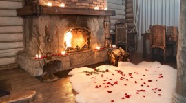 Romantic Fireplace Wallpaper Gallery