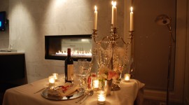 Romantic Fireplace Wallpaper HQ