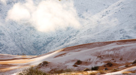 Snow Desert Desktop Wallpaper HD