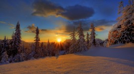 Winter Sunset Photo