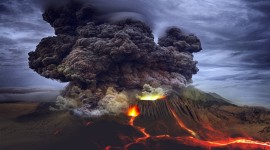 4K Eruption Of Volcano Wallpaper