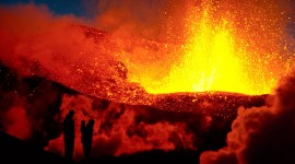 4K Eruption Of Volcano Wallpaper Free