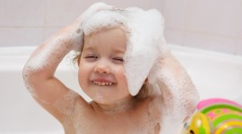 Bathroom Foam Children Photo