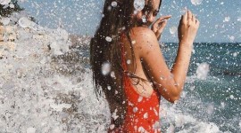 Girl Splashing Water Wallpaper For Mobile#2