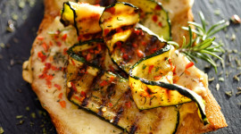 Bruschetta With Grilled Zucchini For IPhone