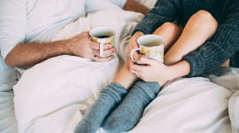 Coffee In Bed Wallpaper Free