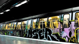 Graffiti On Subway Cars Wallpaper 1080p