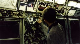 Graffiti On Subway Cars Wallpaper Download
