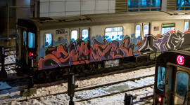 Graffiti On Subway Cars Wallpaper For Desktop