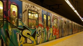 Graffiti On Subway Cars Wallpaper For PC
