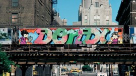 Graffiti On Subway Cars Wallpaper Full HD