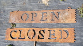 Closed - Open Sign Wallpaper Free