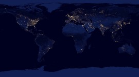 Earth At Night Wallpaper HD