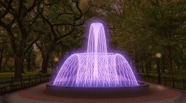 Fountain Lighting Wallpaper 1080p